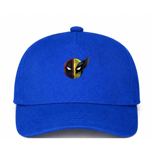 Deadpool & Wolverine Logo Blue Dad Baseball Cap Hat