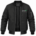 Men's Girl Scouts White Lightweight Bomber Jacket - Black