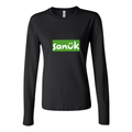 Women's Sanuk Logo 1536x864 Long Sleeve T-Shirt - Black