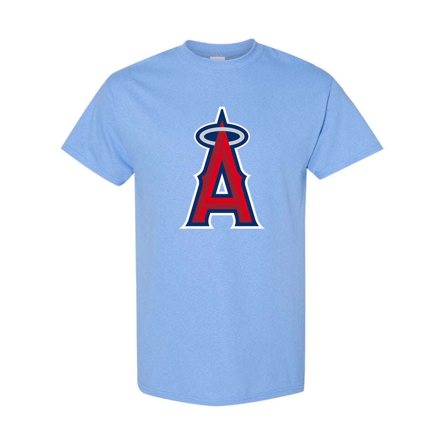Men's Los Angeles Angels Cotton T-Shirt - Sky Blue