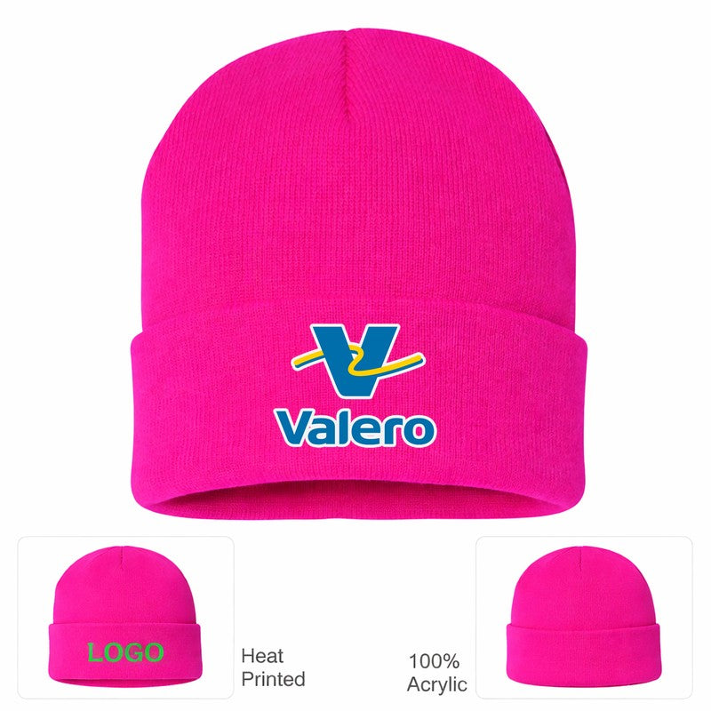 Valero Gas Station Hot Pink Beanie Hat