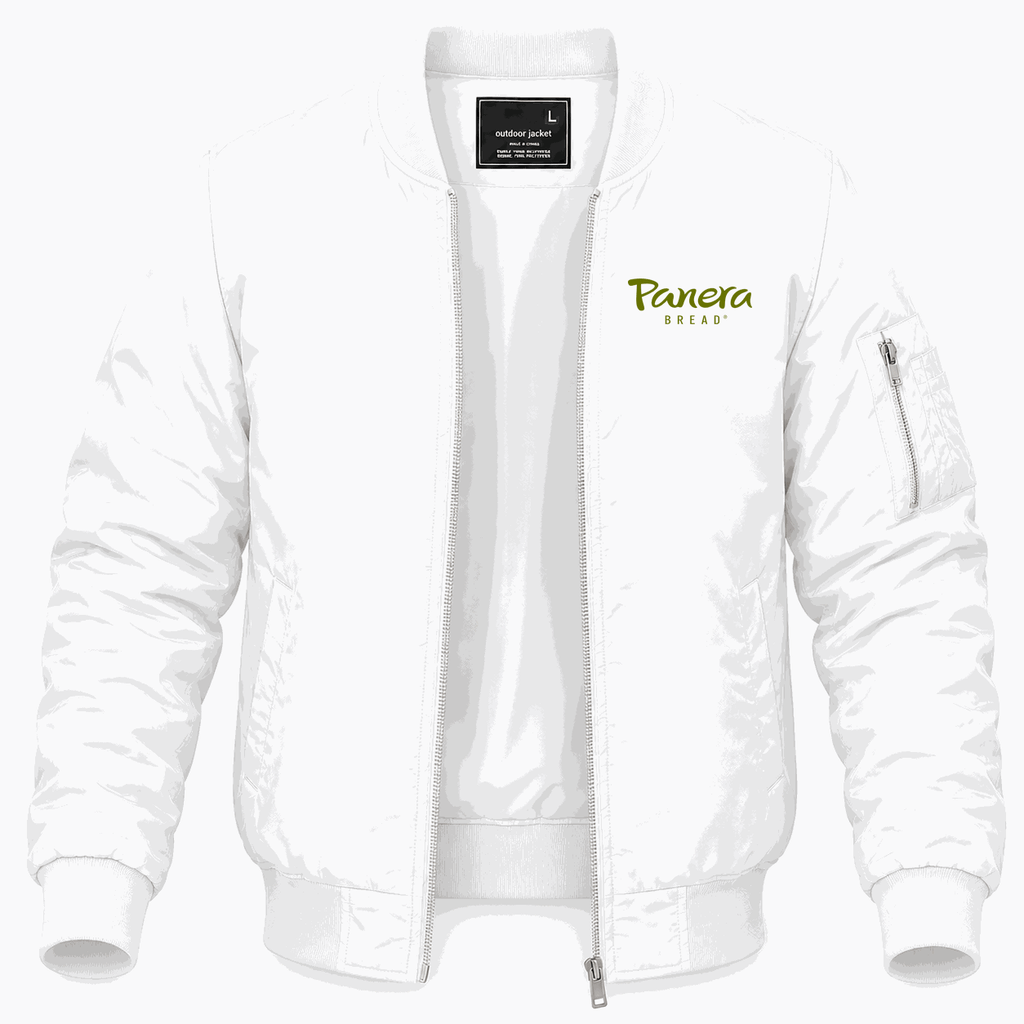 Men's Panera Bread Lightweight Bomber Jacket - White