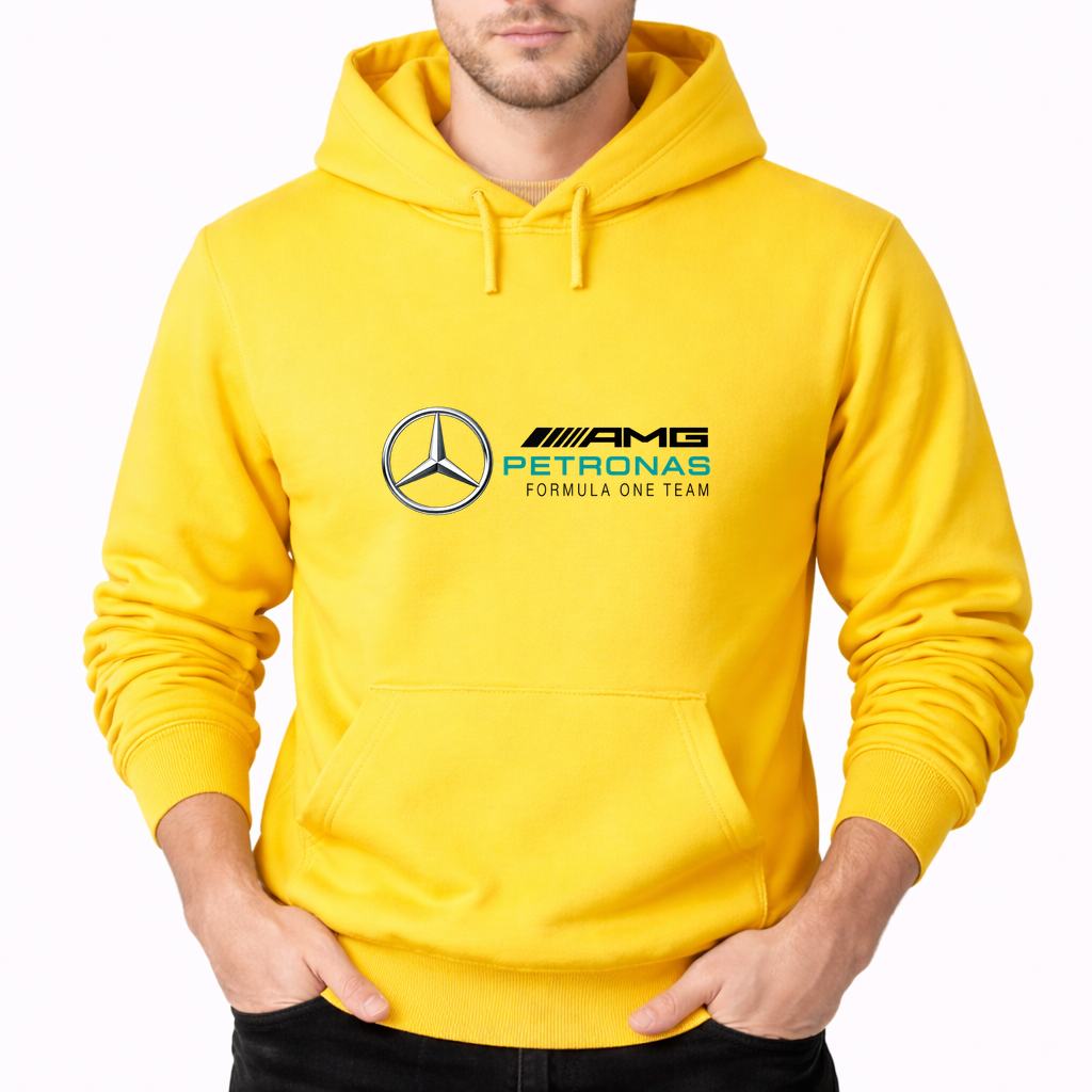 Men's Mercedes AMG Petronas Formula One Team Pullover Hoodie - Yellow