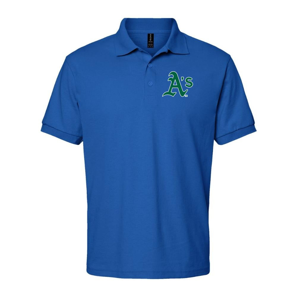 Men's Oakland Athletics Dry Blend Polo - Blue