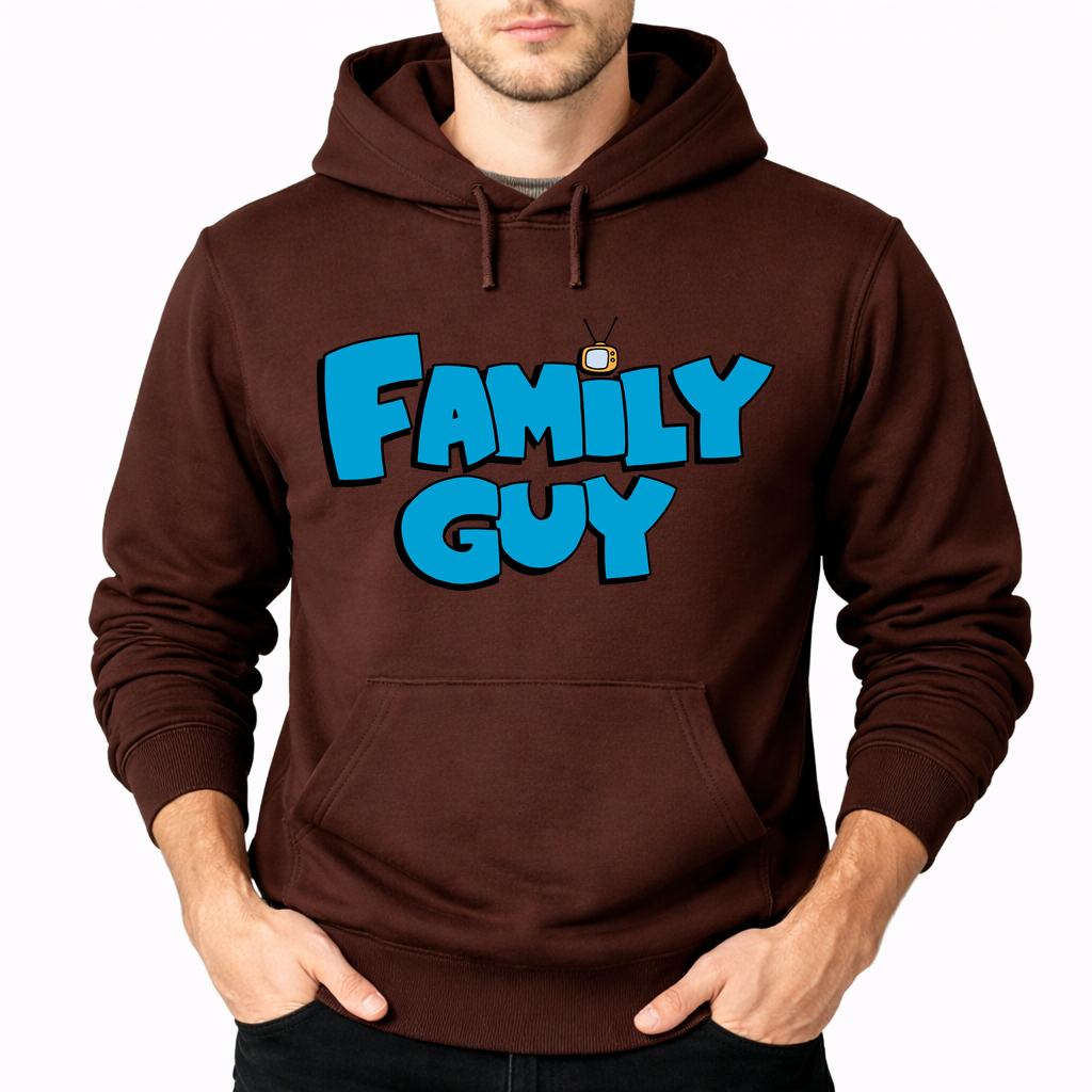 Men's Family Guy Pullover Hoodie - Brown