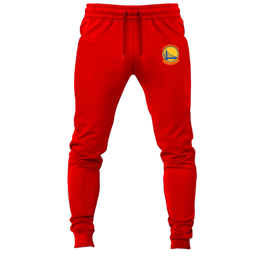 Golden State Warriors Yellow joggers sweatpants - Red
