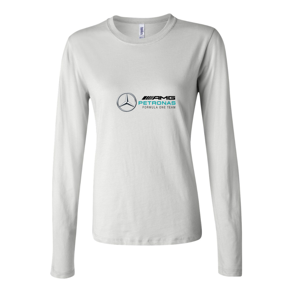 Women's Mercedes AMG Petronas Formula One Team Long Sleeve T-Shirt - White
