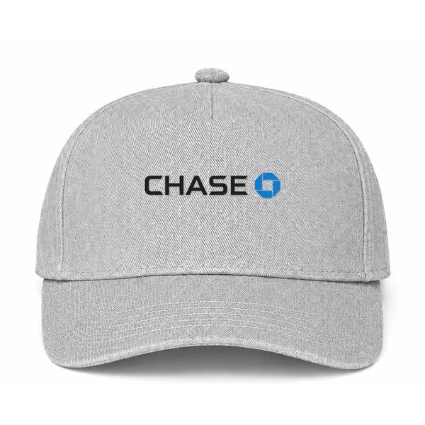 Chase Bank Black Logo Gray Dad Baseball Cap Hat