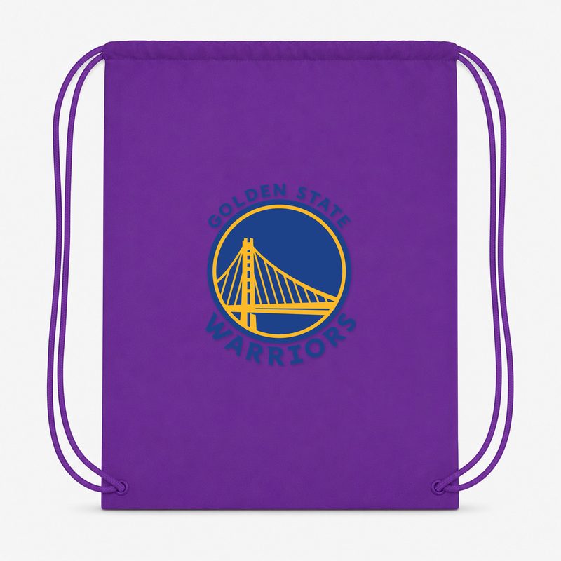 Golden State Warriors Blue Drawstring Bag - Purple