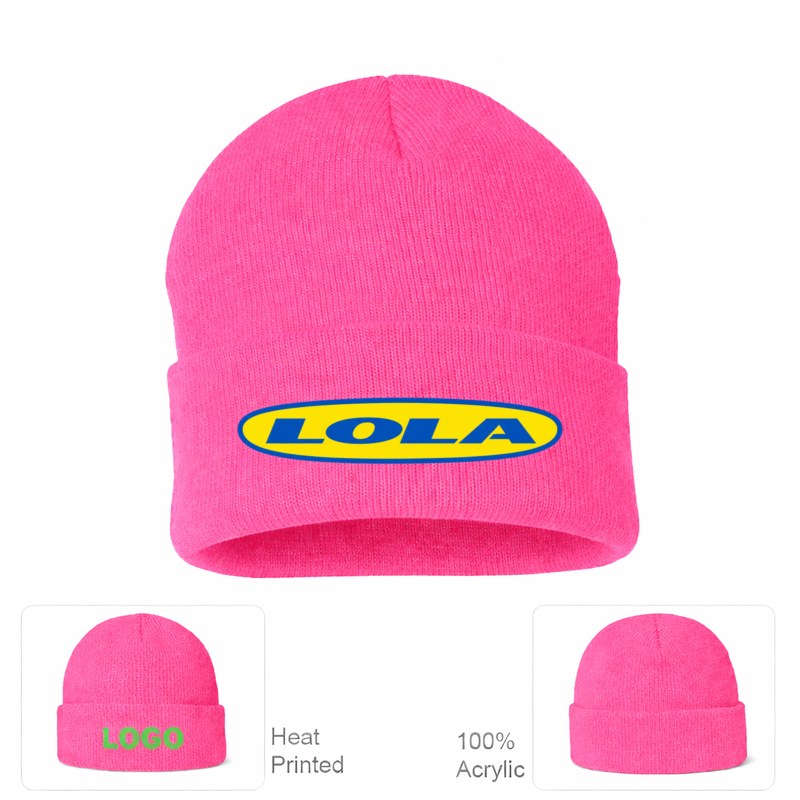 Lola Pink Beanie Hat