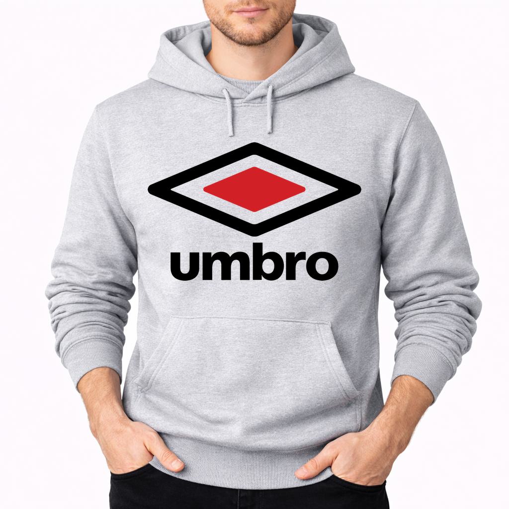 Men's Umbro Pullover Hoodie - Gray