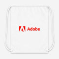 Adobe Corporate Drawstring Bag - White