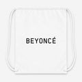 Beyonce Drawstring Bag - White