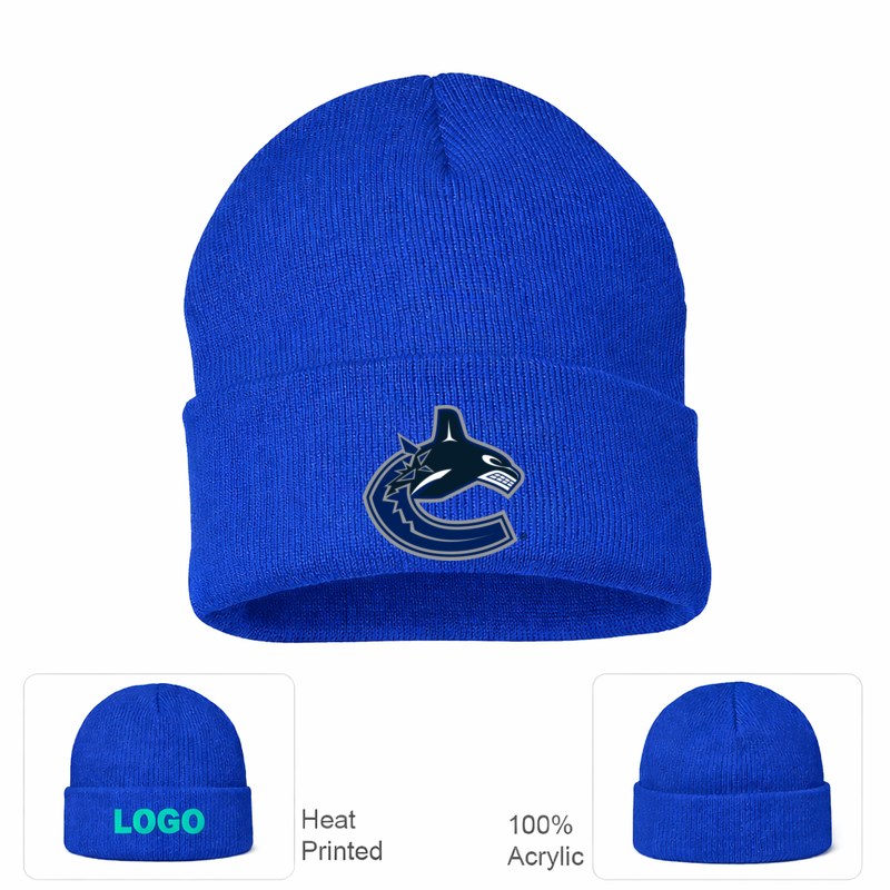 Vancouver Canucks Royal Blue Beanie Hat