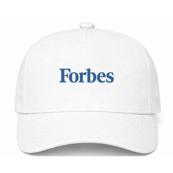 Forbes Logo Version 2 White Dad Baseball Cap Hat