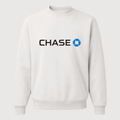 Men's Chase Black Logo Crewneck Sweatshirt - White