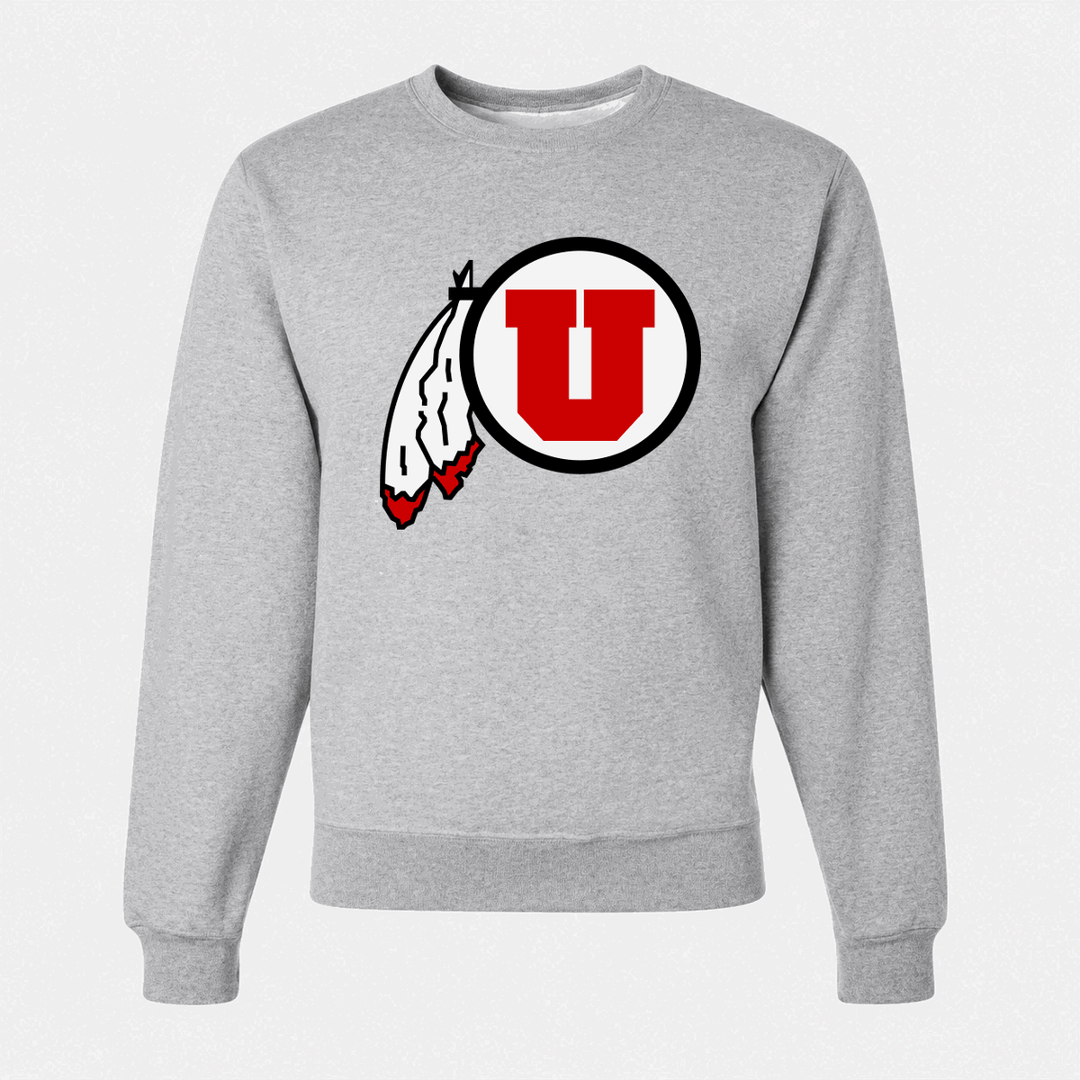Men's Utah Utes Crewneck Sweatshirt - Gray