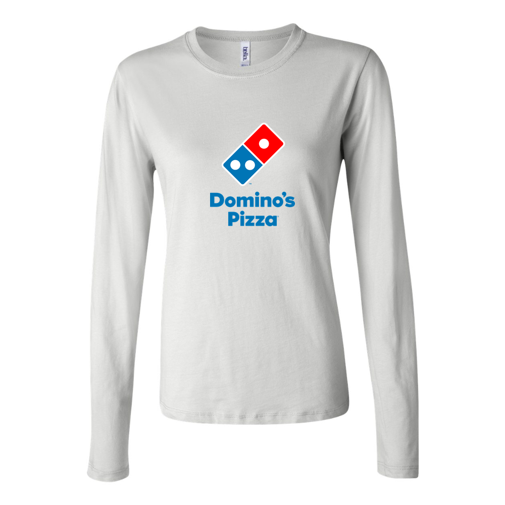 Women's Domino's Pizza Long Sleeve T-Shirt - White