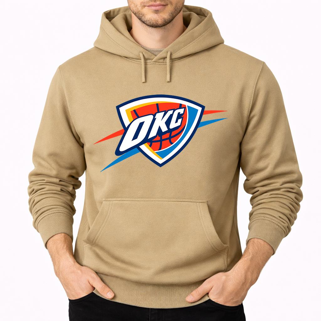 Men's Oklahoma City Thunder Pullover Hoodie - Tan