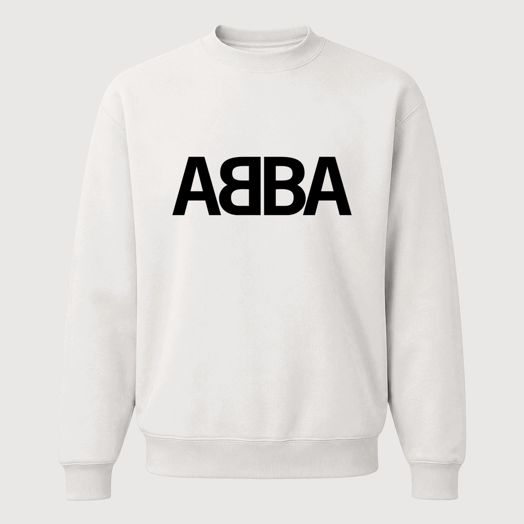 Men's ABBA Crewneck Sweatshirt - White