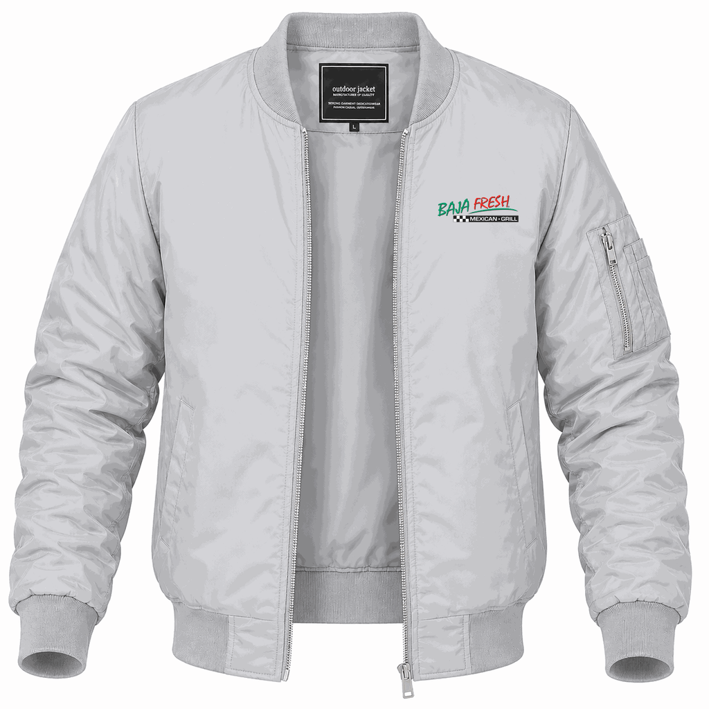 Men's Baja Fresh Lightweight Bomber Jacket - Gray
