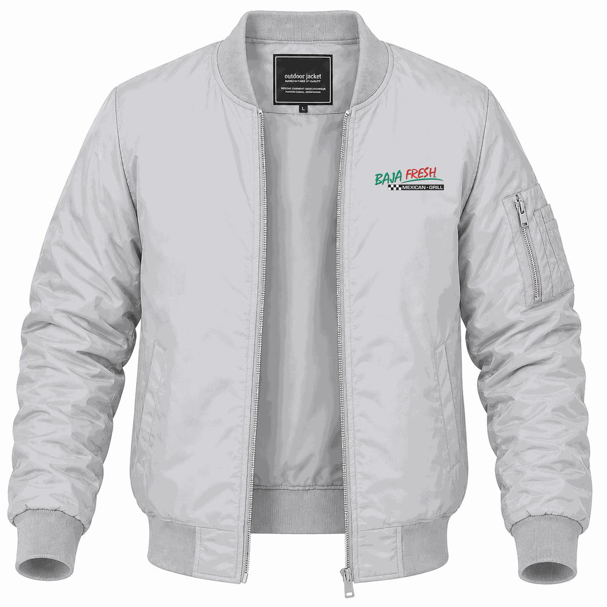 Men's Baja Fresh Lightweight Bomber Jacket - Gray