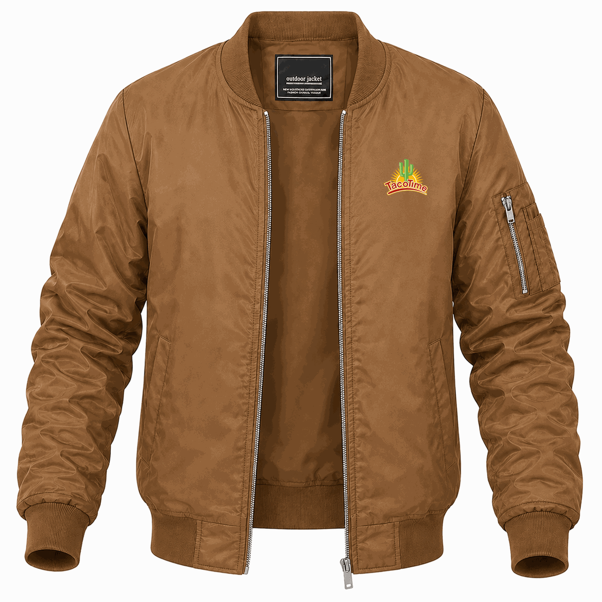 Men's TacoTime Lightweight Bomber Jacket - Brown
