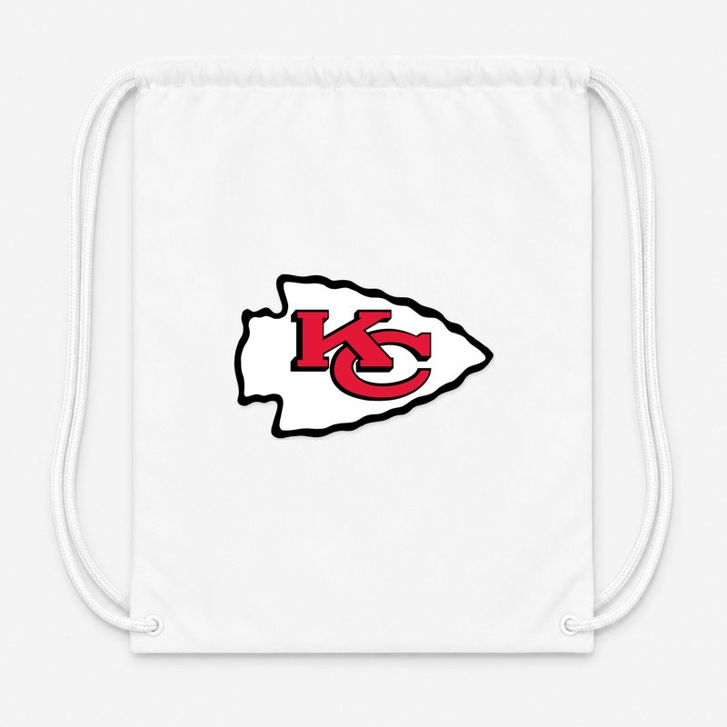Kansas City Chiefs Drawstring Bag - White