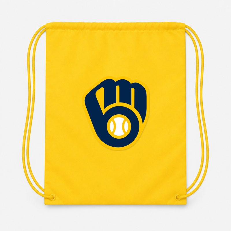 Milwaukee Brewers Drawstring Bag - Yellow