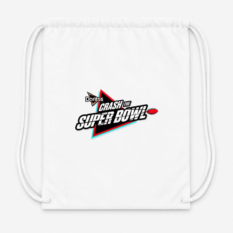 Crash The Super Bowl Drawstring Bag - White