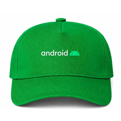 Android White Logo Green Dad Baseball Cap Hat