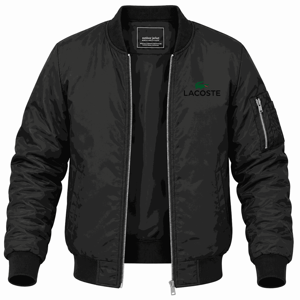 Men's Lacoste Lightweight Bomber Jacket - Black