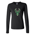 Women's Milwaukee Bucks Long Sleeve T-Shirt - Black
