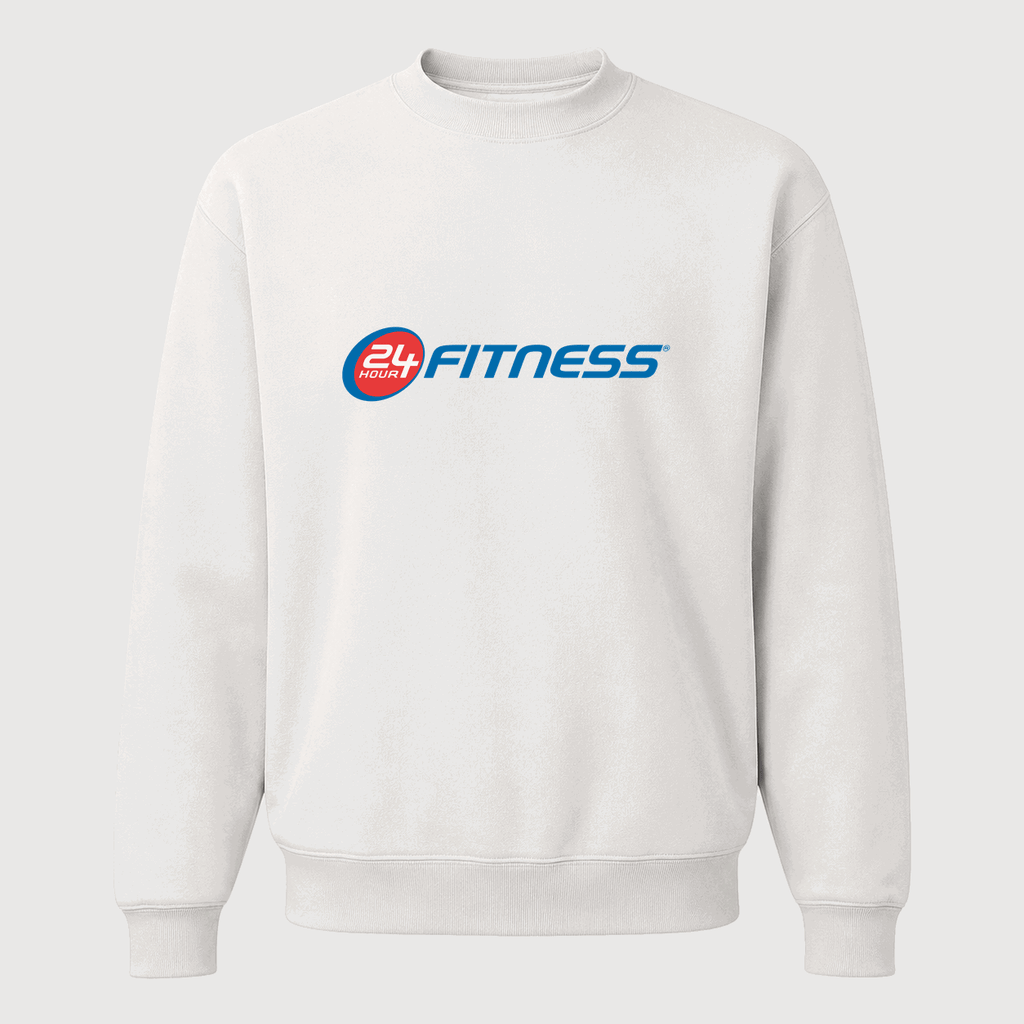 Men's 24 Hour Fitness Crewneck Sweatshirt - White