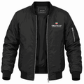 Men's TAG Heuer white Lightweight Bomber Jacket - Black