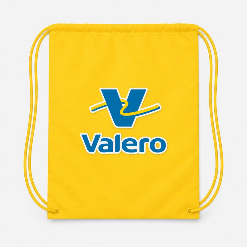 Valero Gas Station Drawstring Bag - Yellow