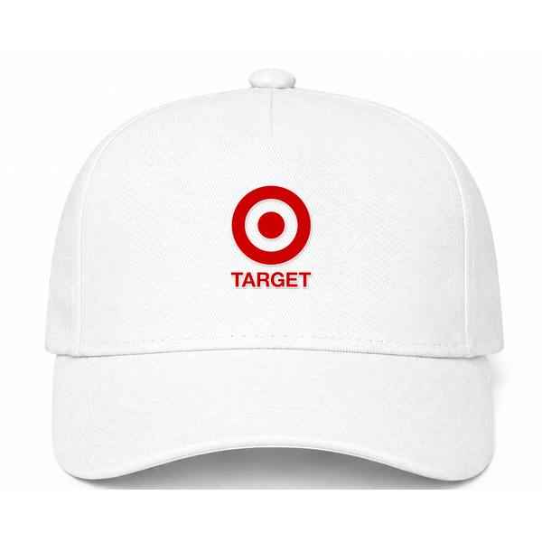 Target Logo White Dad Baseball Cap Hat