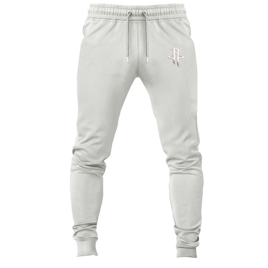 Houston Rockets Army Green joggers sweatpants - White