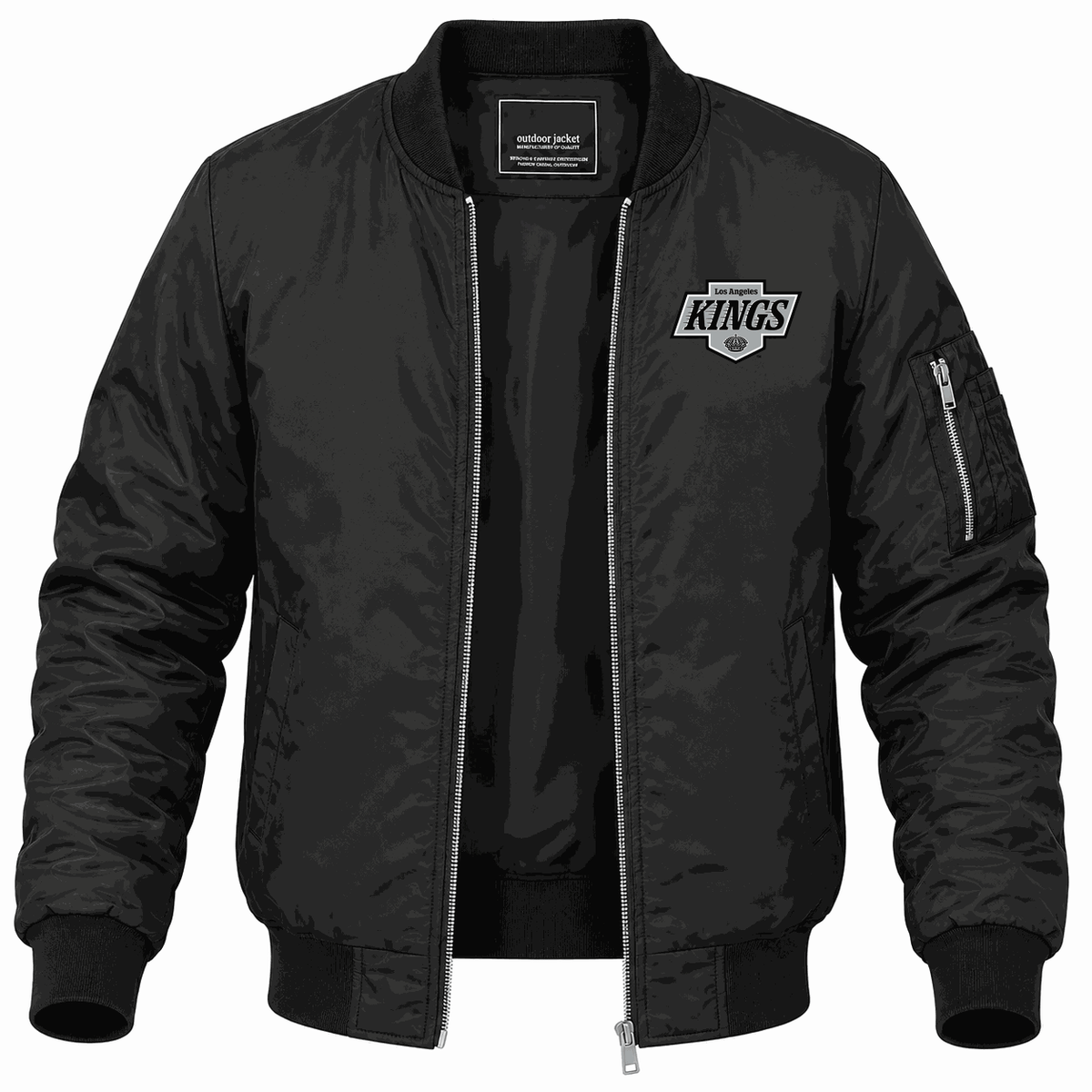 Men's Los Angeles Kings Lightweight Bomber Jacket - Black