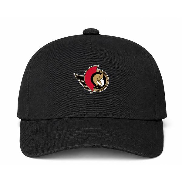 Ottawa Senators NHL Logo Black Dad Baseball Cap Hat