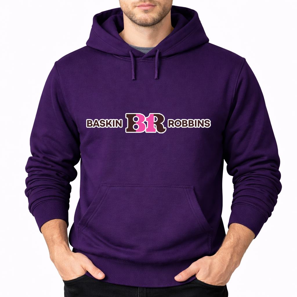 Men's Baskin Rbbins Pullover Hoodie - Purple