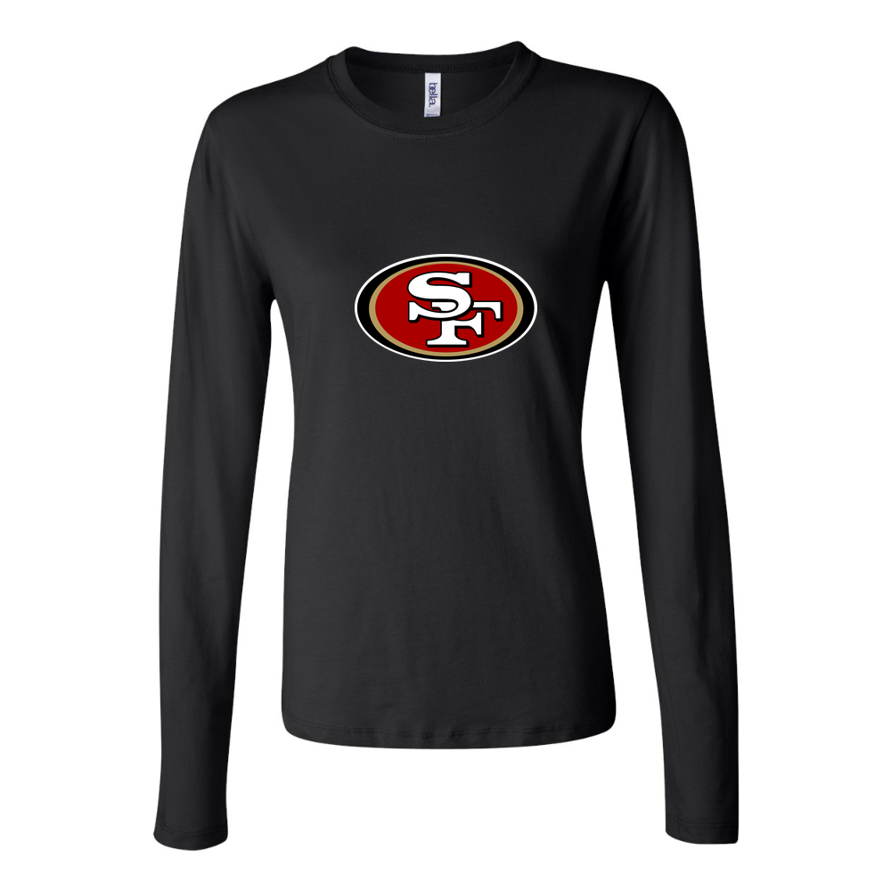 Women's San Francisco 49ers Long Sleeve T-Shirt - Black