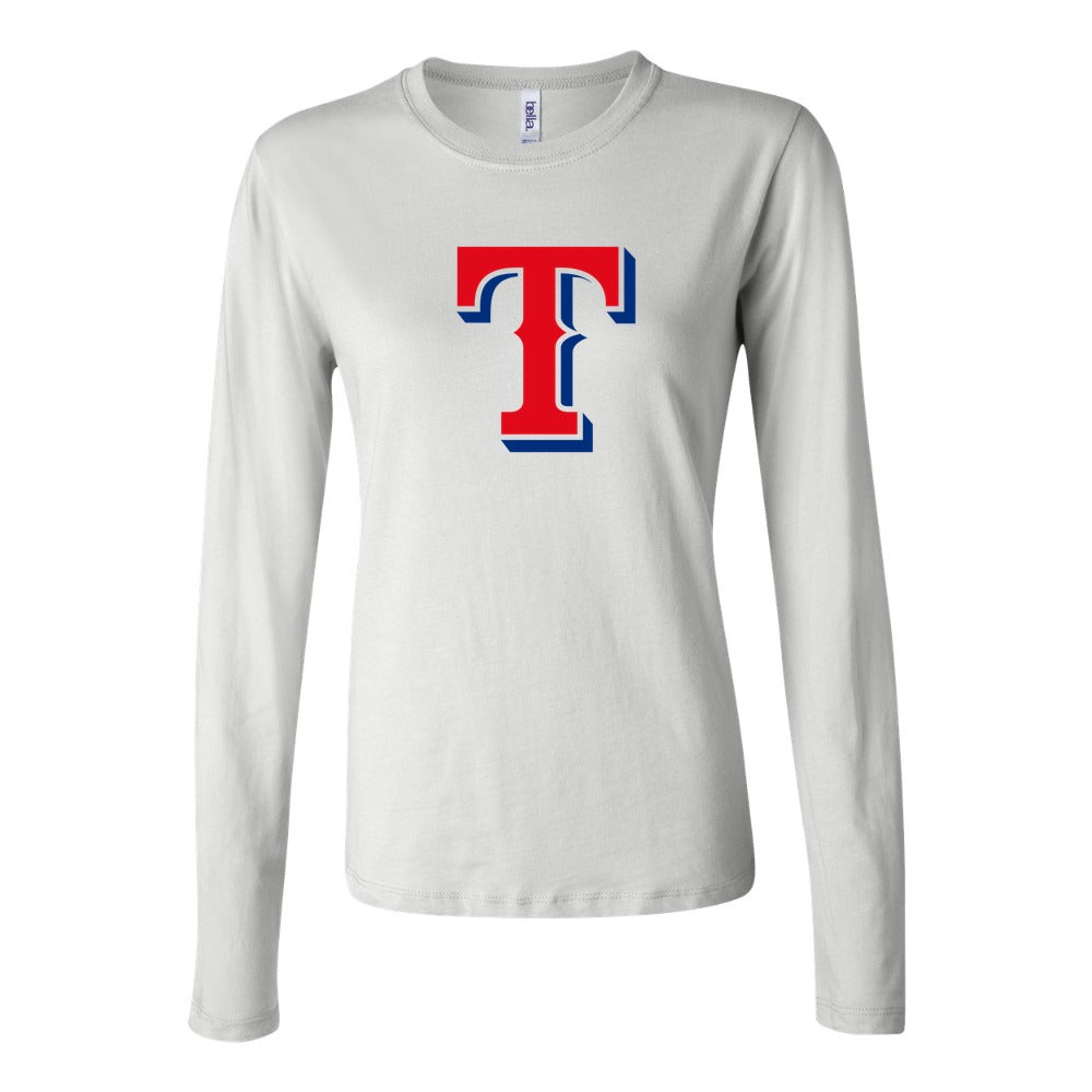 Women's Texas Rangers Long Sleeve T-Shirt - White