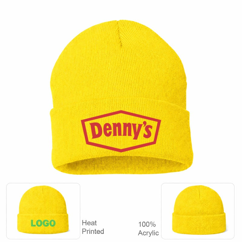 Denny's 2 Yellow Beanie Hat