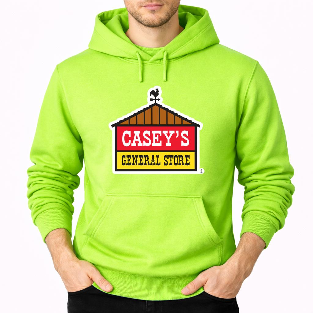 Men's Casey's General Stores Pullover Hoodie - Lime green
