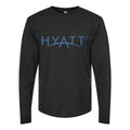 Men's Hyatt-Logo Long sleeves Cotton Blend T-Shirt - Black