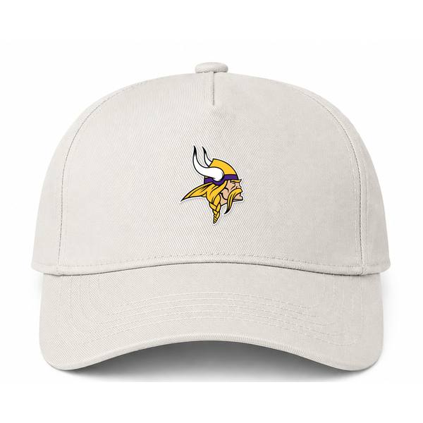 Minnesota Vikings NFL Logo Beige Dad Baseball Cap Hat