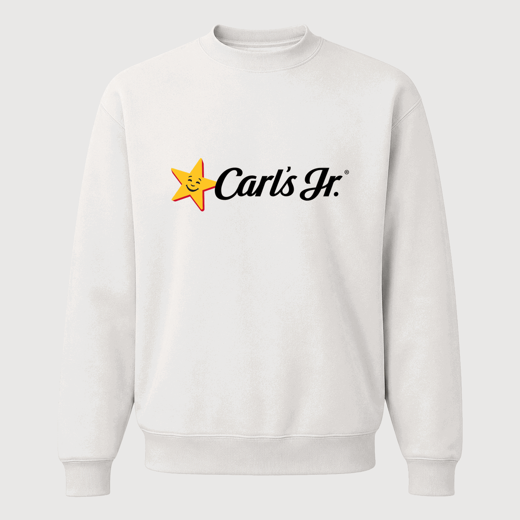 Men's Carl's Jr. Crewneck Sweatshirt - White
