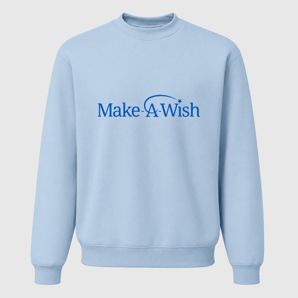 Men's Make-A-Wish Crewneck Sweatshirt - Sky Blue
