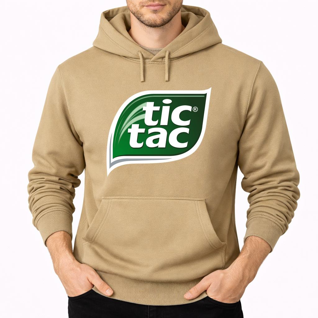 Men's Tic Tac Pullover Hoodie - Tan